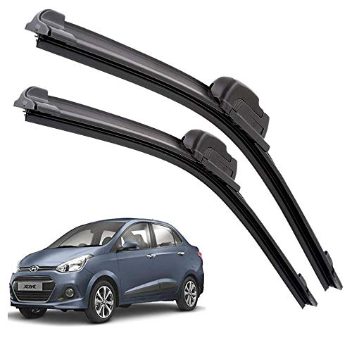 Image of Euro Care Windshield Car Wiper Blades Compatibility With Hyundai Xcent (Model : 2014-2019) - Set of 2Pc (D-22,P-16)