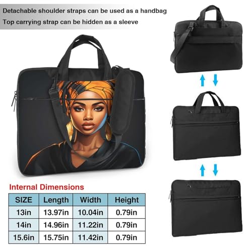 Bolso para Laptop Bolsa Mensajero con diseño Africano miniatura 3
