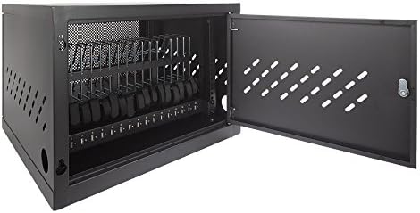 NavePoint 16 Port USB Sliding Charging Station Charging Cabinet for Tablets, iPad, Android
