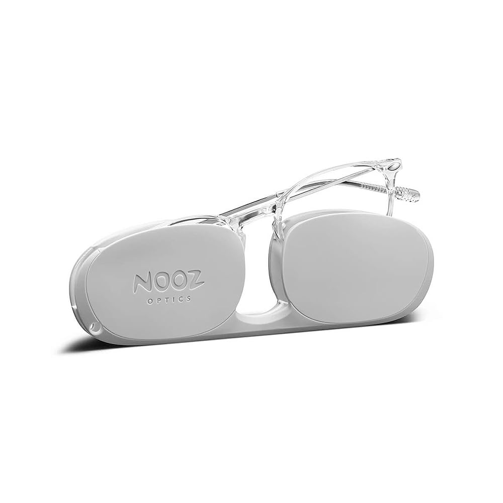 Nooz Gafas de Lectura - Color Crystal Corrección +2.00 - Forma Ovalada - Para Hombres y Mujeres - Modelo Alba Colección Essential