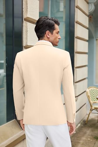 Image of COOFANDY Mens Casual Blazer Slim Fit Suit Jacket One Button Sport Coats | Lightweight Blazer,Real Welt Pocket,Business Casual Wear,Wedding,Prom,Date,Party
