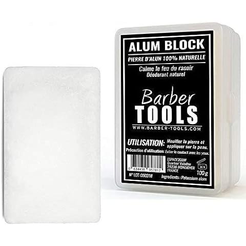 Pierre d'alun 100% naturelle - BARBER TOOLS Cover