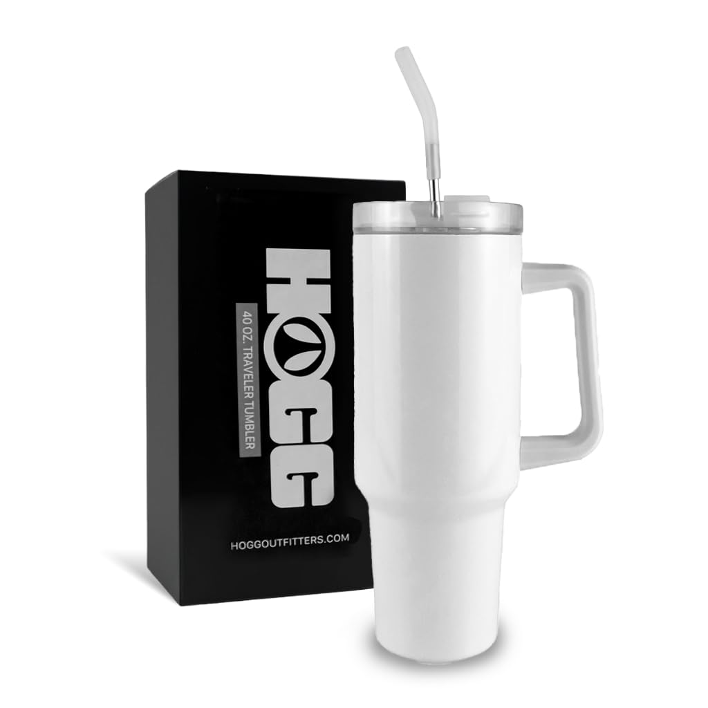 Amazon.com: Hogg 40oz Traveler - White, 40 oz Sublimation Tumblers