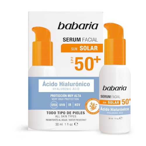Babaria Siero Solare Viso SPF50+ Acido Ialuronico