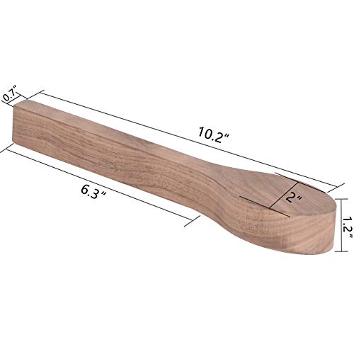 2Pcs Walnut Wood Carving Spoon Blank Unfinished Wooden Craft Whittling Kit for Whittler Starter Kids - Thumbnail 7