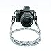 Produktbild SEILSTYLES® Kameragurt mit Peak-Design® Schnell-Verschluss-System, Kletterseil Handmade für Schulter und Nacken, für Canon Leica Nikon Sony etc. Made in Germany (120cm, schwarz/weiß)