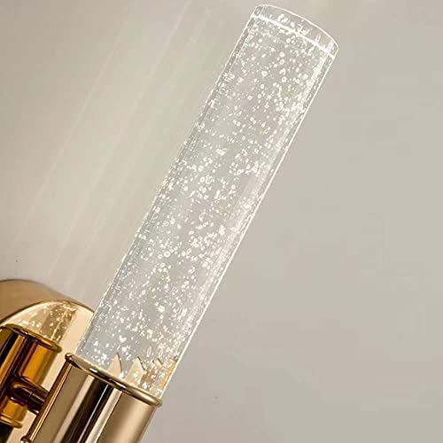 Lámpara de Pared de Cristal de Alta Calidad con Acabado Dorado Moderno 7