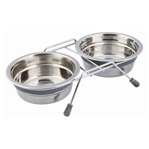 Trixie Eat on Feet 2 Futternäpfe für Hunde, 0,45 l, 6 Stück