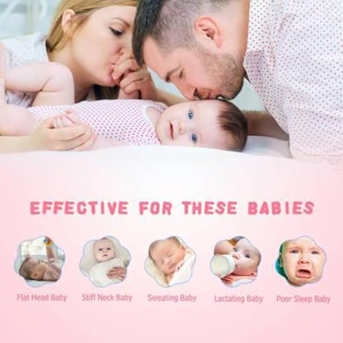 Image of Mustard Seed Pillow for New Born Baby, Ideal for Round Head Shaping Seed Pillow with Foam Cotton Cover for 0 to 12 Months Babies (Seed)
