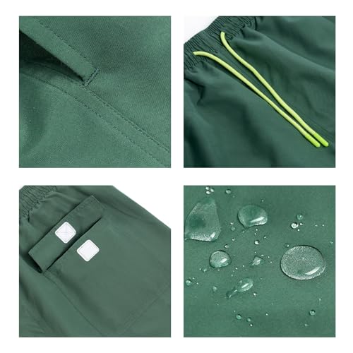 Mens Swim Trunks Summer Swimwear Shorts Drawstring Swim Quick Dry Shorts Athletic Short with Pockets2