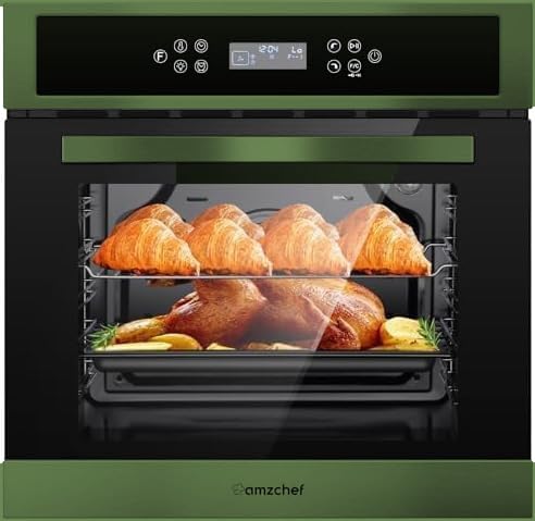 AMZCHEF Single Wall Oven 24' Built-in Electric Ovens