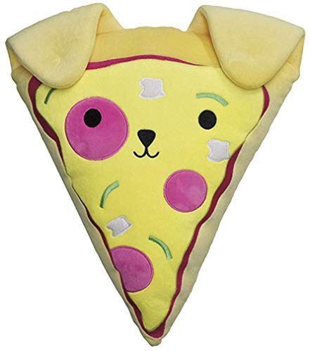 iscream Bubble Gum Scented Pupperoni Pizza Slice Embroidered Accent 16" x 12" Fleece