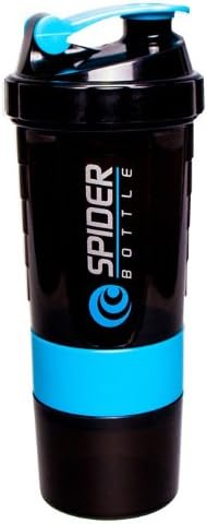 Spider Bottle 500ml Black/ Neon Baby Blue Mini 2 Go