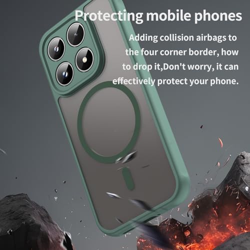 Image of for Xiaomi 17 Magnetic Case Anti Drop PC + TPU Phone Cover - Green