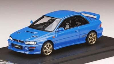 Hobby Japan MARK43 1/43 Subaru Impreza WRX Type R Sti Ver.1997 (GC8) Sports Wheel Sonic Blue Mica Finished Product