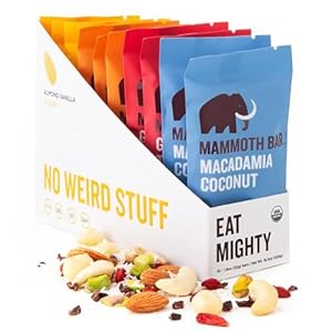 Mammoth Bar Variety Pack – 10 of our Protein-rich Nutritional Bars – Made with Premium Nuts & Egg White Protein • Organic • Paleo • Gluten Free • GMO Free • Raw • Kosher