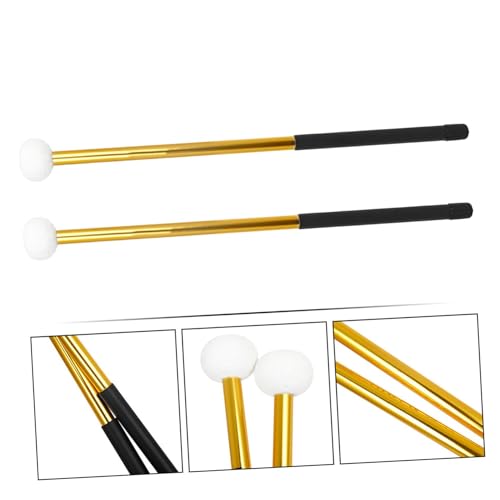Baquetas profesionales para percusión de aluminio y fieltro miniatura 3