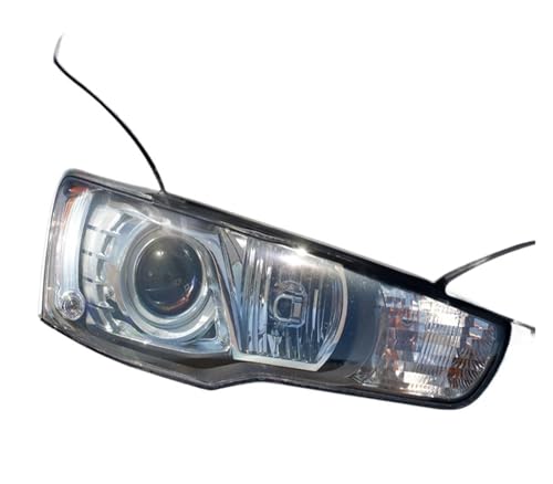 FTRYQVZP LED Angel Eyes Day Light Compatible With Mitsubishi Lancer 10 X EVO(For Xenon Headlight,White Amber)