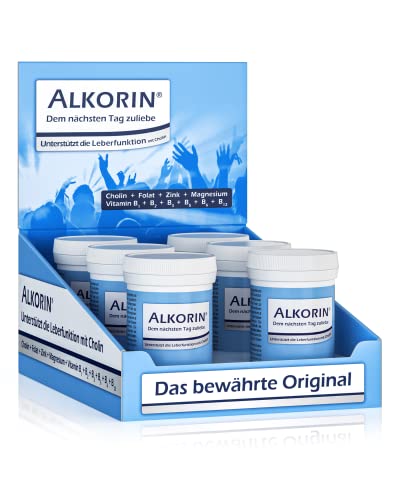 ALKORIN® dem nächsten Tag zuliebe. Unterstützt die Leberfunktion mit Cholin. Multivitamin Basenpulver mit Magnesium, Zink, Folsäure, Elektrolyten, Vitamin B-Komplex B1 + B2 + B3 + B5 + B6 + B12 Cover