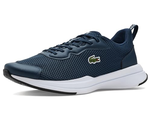 Lacoste Men's Neo Run Base Sneaker, Navy & White, 10