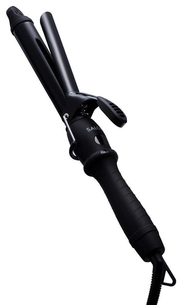 SALONIA SL-008AB Ceramic Curling Iron, 1.0 inches (25 mm), Black : Beauty