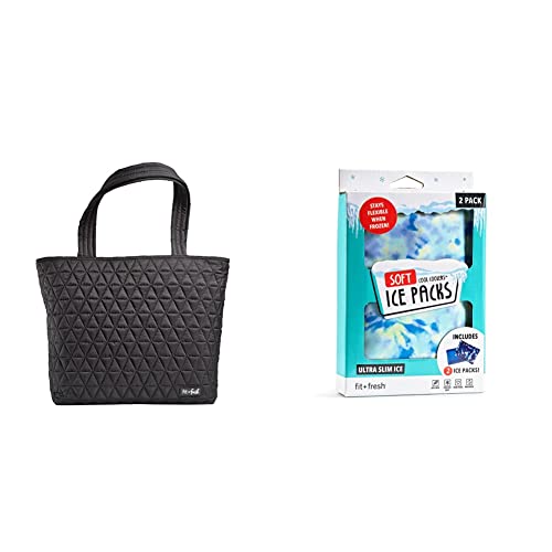 Fit & Fresh Metro Tote Bag + Cooler, Black #TOP14