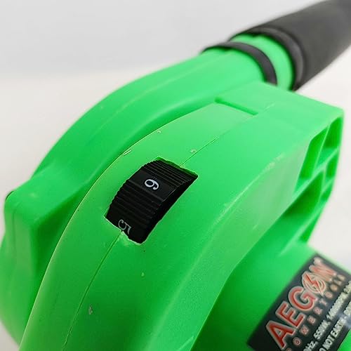 Image of AEGON AB40-VS 550W Air Blower with Nozzle | 14000 RPM | Variable Speed (6 Levels) | 3.8 m /min Airflow | 100% Copper Motor | for Car, Home, Office, PC Cleaning (Green)