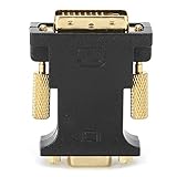 Compatibilité universelle : L’adaptateur DVI-I 24+1 mâle vers VGA femelle fonctionne sans problème avec n’importe quelle source DVI-I 24+1 — comme les ordinateurs ou Mac, les cartes graphiques ou les consoles — et se connecte aisément à des moniteurs, projecteurs, écrans à dalle plate, écrans CRT et téléviseurs HD prenant en charge le VGA sur plusieurs systèmes d’exploitation.