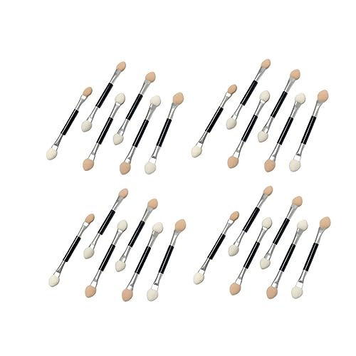 TOVINANNA Essential Makeup Tools 30pcs Eye Shadow Brush Kit Double-ended Brushes Soft Gentle for Women Travel Daily Use