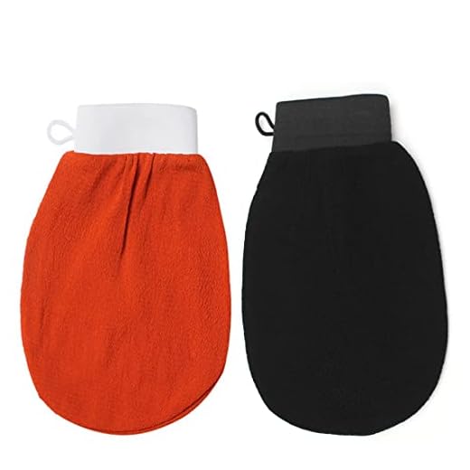 SIOPPKIK 2X Guante Exfoliante - Guante de Crin de caballo - Guante - Exfoliante Natural y Eficaz - Cuerpo y Cara para Mujeres y Hombres - Limpia la Piel