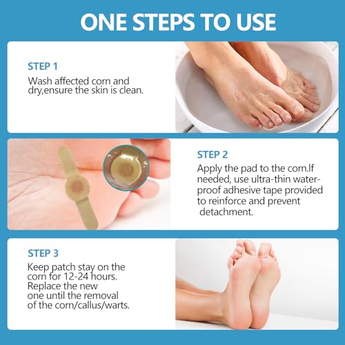 Image of Corn removers for Toes feet Bottom of Foot Corn Remover,Corn Pads Callus Remover for Toes feet with 40% Salicylic 36 Count