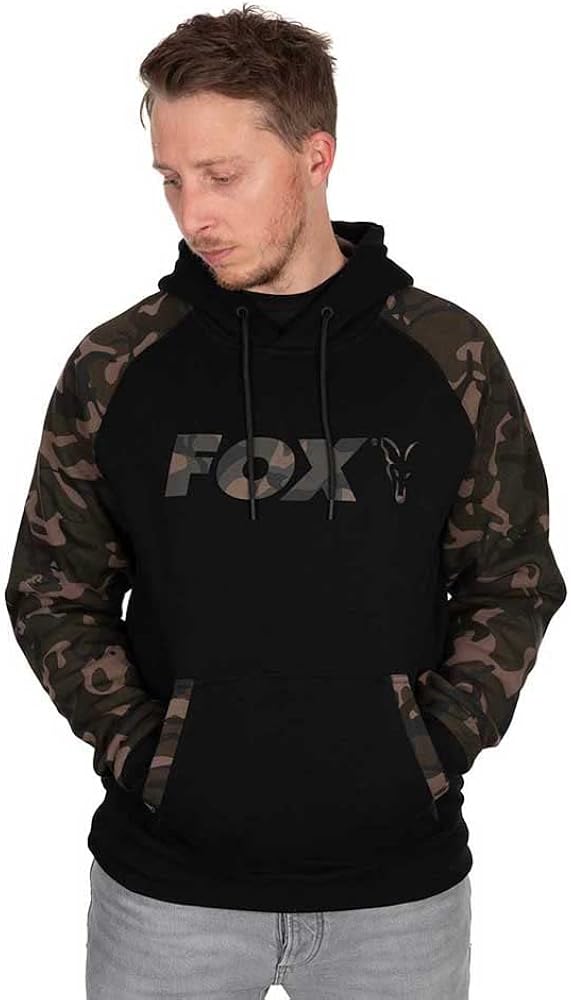 Fox Sweat à capuche Raglan Noir/camouflage