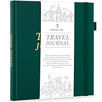 Travel Planner & Holiday Journal For 16 Trips – Adventure Scrapbook, Bucket List & Travel Diary For Women, Men & Couples – Gift For Travellers