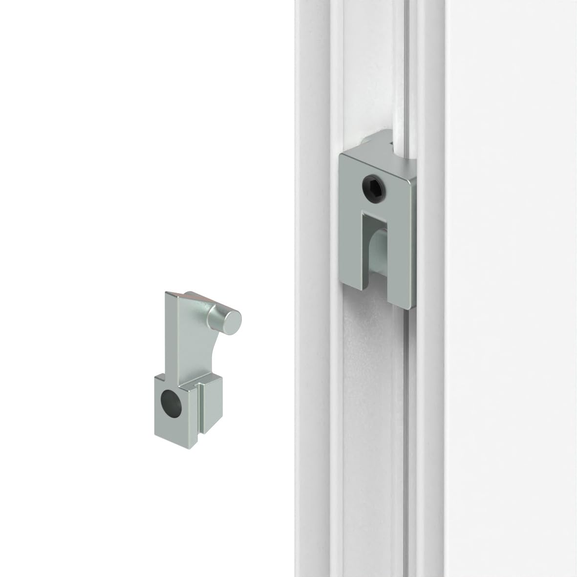 Zanzariera NEW JOLLY Pratika Plastik2 - Laterale per Porte Finestre, Senza Barriere, Guida Bassa 5mm, Carrarmato Chiuso Anti-sporco - Diversi Colori- Su Misura