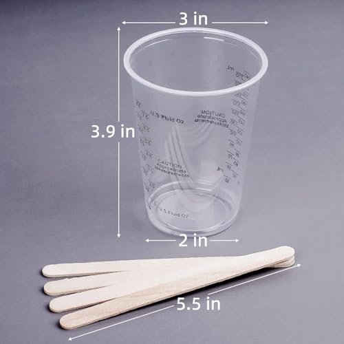 Vasos para mezclar resina epóxica 240 ml 50 piezas miniatura 2
