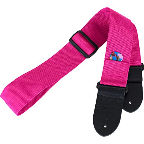 Sangle de guitare ProTec POLYSTSB parme accessoire avec porte plectre