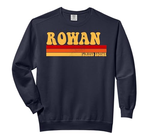 ROWAN Name Personalized Idea Men Retro Vintage ROWAN Comfort Colors