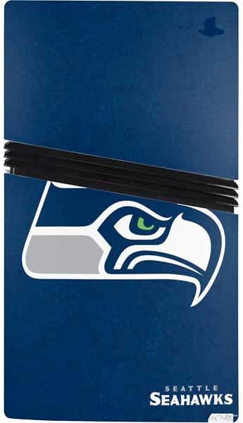 Skinit Decal Gaming Skin Compatible with PS5 Pro Bundle - Officially Licensed NFL Seattle Seahawks Distressed Design