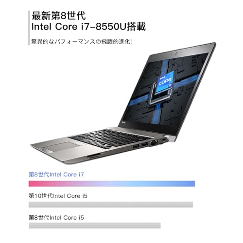 undefined ノートパソコン 東芝 Core i7 (8550U)第8世代,dynabook R63 13.3 インチ パソコン office 2019 搭载,32GBメモリ 512GB SSD FHD(1980*1080p)軽量ノートPC windows11(マグネシウム合金ボディ1.21KG) (整備済み品) の商品画像 2