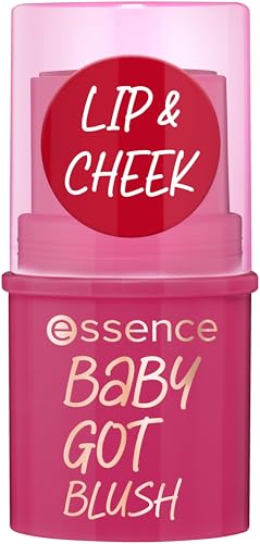 Image of Essence baby got blush 50 cherry cherry baby, cream blush stick, red tone, natural glow, easy blending, dewy finish, 5.5 g