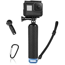 Luxebell Floating Hand Grip, Pole Mount for Gopro Hero 12 11 10 9 8 7 6 5 Max Session 4 3+, Handle Mount Accessories for AKASO EK7000 V50 Pro Brave 4 Campark DJI OSMO Action Camera Blue