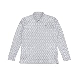 [Arnold Palmer] [アーノルドパーマー] ゴルフウェア ポロシャツ 長袖 メンズ プリントストレッチ長袖ポロ AP220202E12 コガラWH 2XO