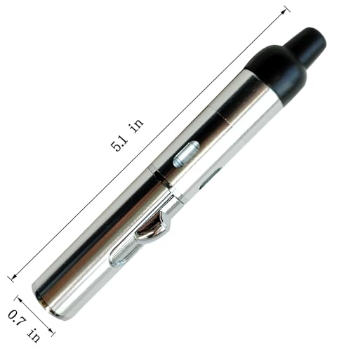 Encendedor de antorcha recargable 2 piezas plateado miniatura 3