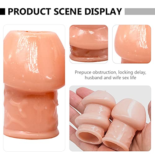 HEALLILY 2Pcs Peni' S- Ring Man Ejaculatie Vertraging Ring Vibratie Uithoudingsvermogen Vibrator Slips Trainer Voorhuid Blokkeren Ring Extension Cover Sm Speelgoed - Image 3