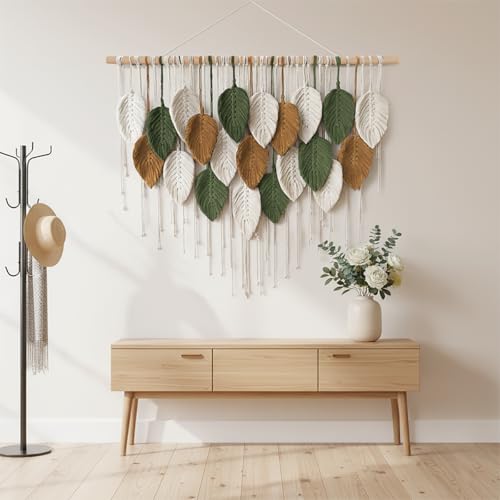 Macrame Wall Art Tapestry - Large Boho Chic Woven Wall Hanging Decor