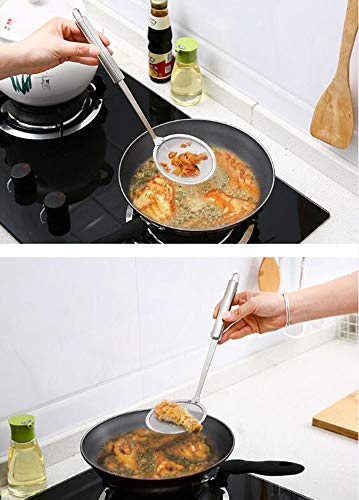 Hot Pot Fat Skimmer Spoon Stainless Steel Mesh Food Strainer for Oil Filter Skimming Grease and Foam - Image 4