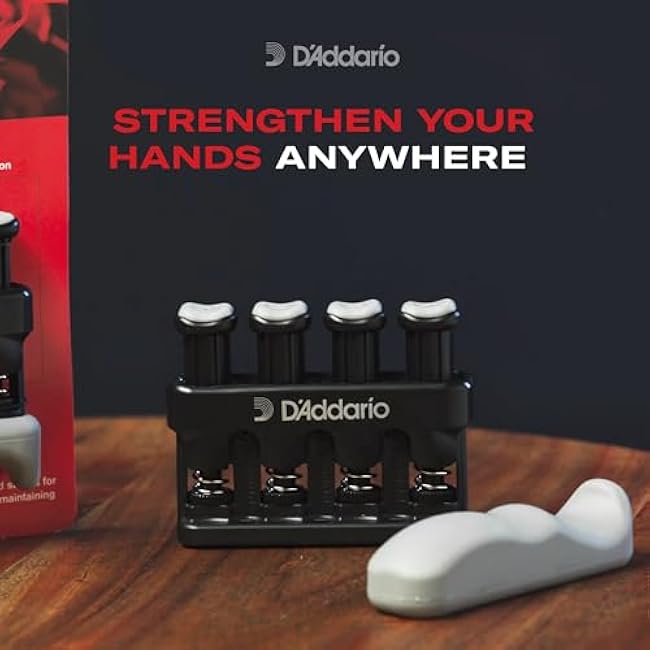 D¡¯Addario Varigrip Hand Exerciser¨CImprove Dexterity and Strength in Fingers, Hands, Forearms- Adjust Tension Per Finger¨C Simulated Strings Help Develop Calluses- Comfortable Conditioning