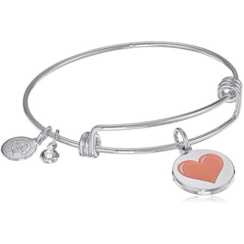 Halos & Glories, Heart Shiny Silver Bangle Bracelet Cover