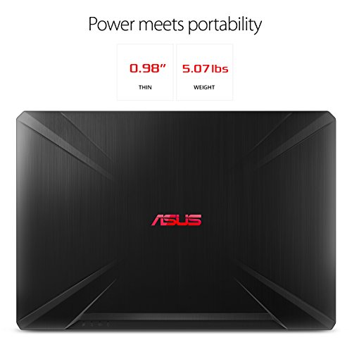 Asus FX504 TUF Gaming Laptop, 15.6” Full HD, 8th Gen Intel Core i7-8750H Processor, GeForce GTX 1050 Ti, 8GB DDR4, 256GB M.2 SSD, Gigabit WiFi, Windows 10 - FX504GE-ES72 Black Matter Edition