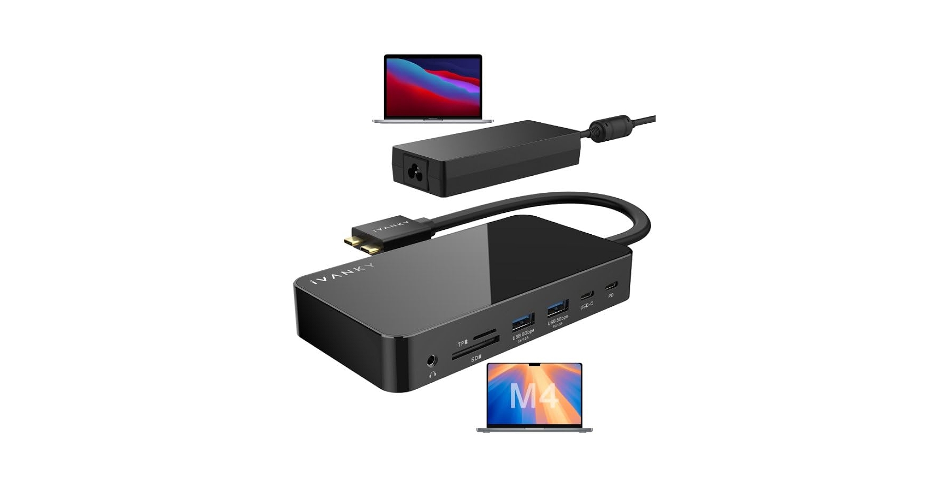 Amazon.com: iVANKY 12-in-2 FusionDock 1 for M4 MacBook Dual